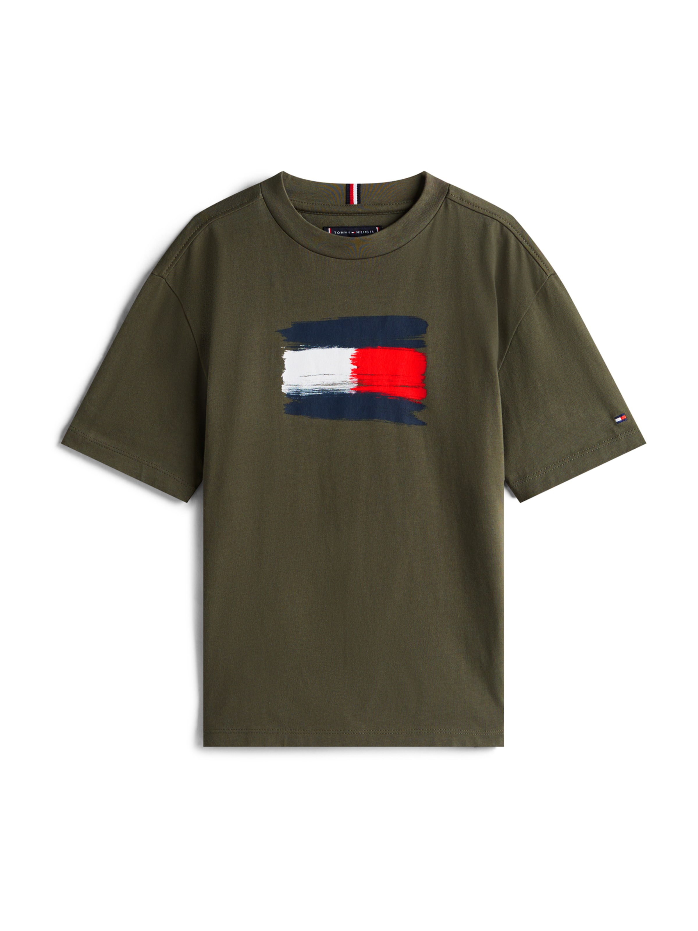 Tricou de la TOMMY HILFIGER pe verde: față