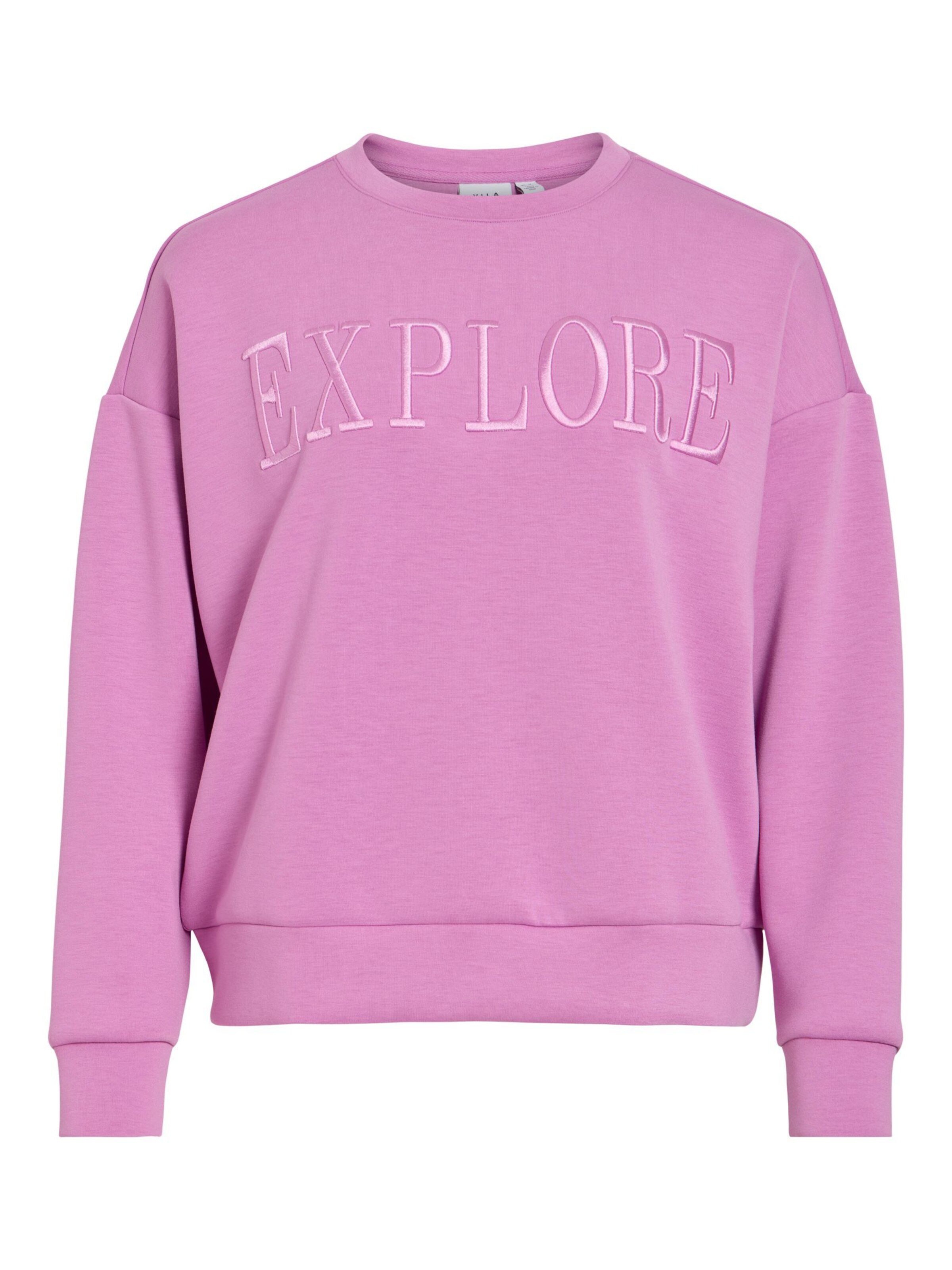 VILA Sweatshirt 'VIReflect' i pink: forside