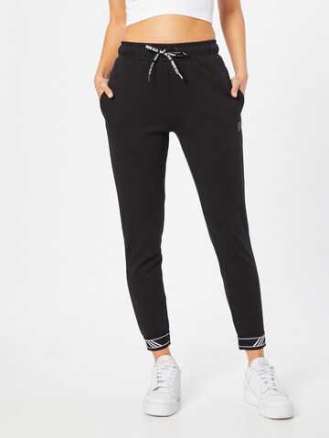 Coupe slim Pantalon 'IRUN' STEVE MADDEN en noir : devant