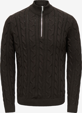 Only & Sons Tröja 'ONSKIM' i brun: framsida