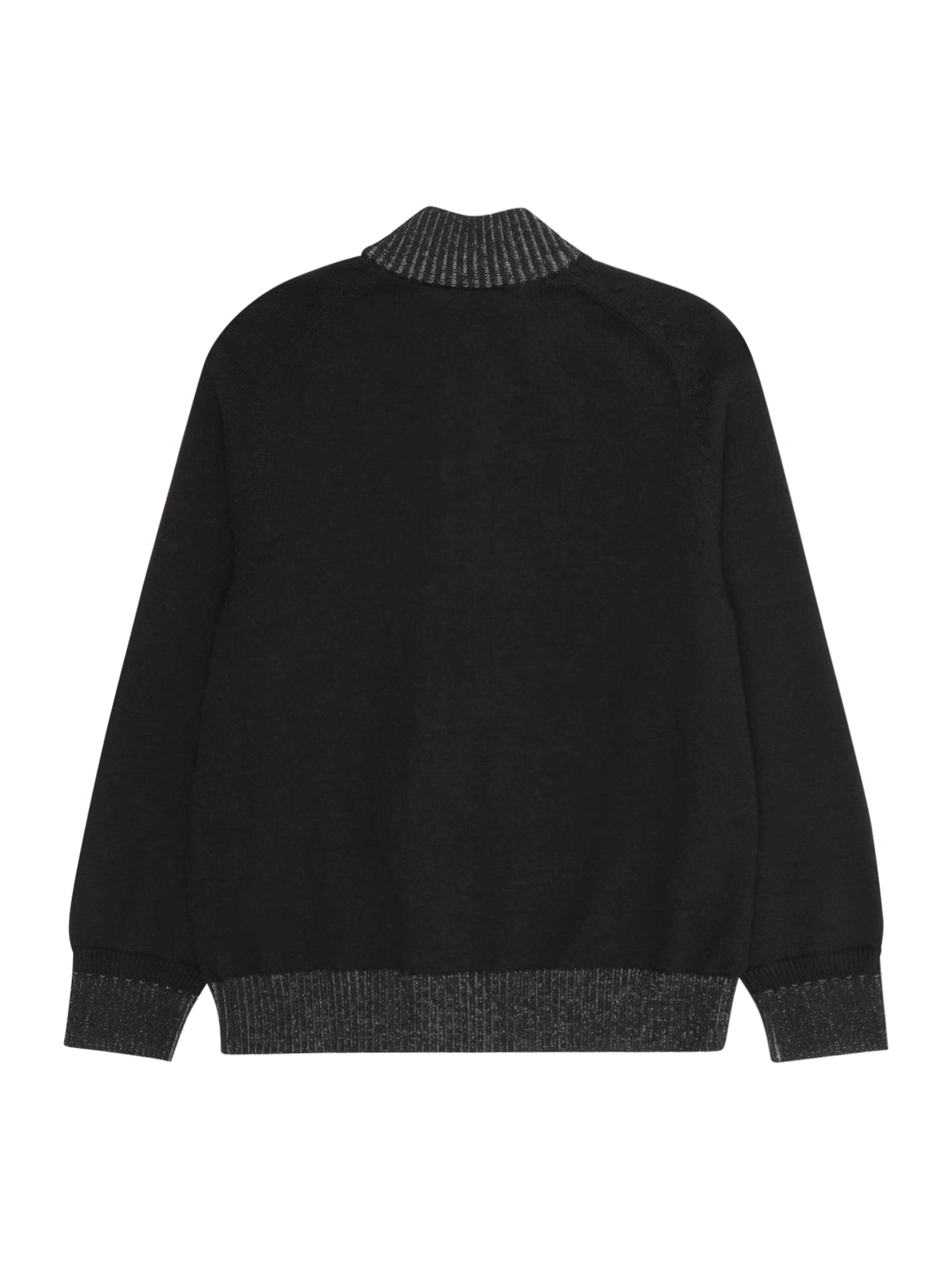 UNITED COLORS OF BENETTON Вязаная кофта в Черный