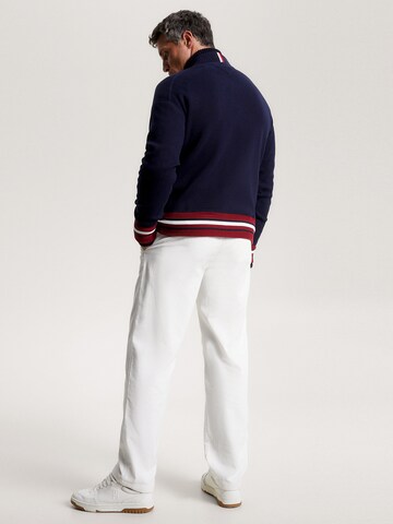 TOMMY HILFIGER Strickjacke in Blau