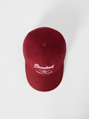 Cappello da baseball di Bershka in rosso