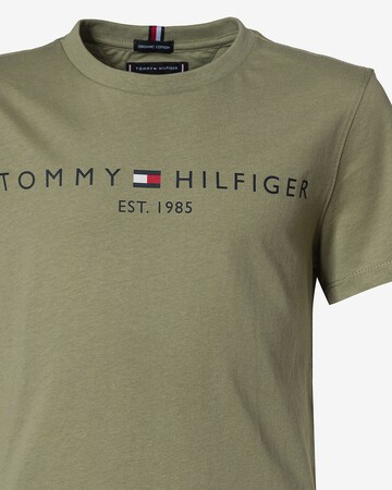 TOMMY HILFIGER Tričko 'Essential' - Zelená