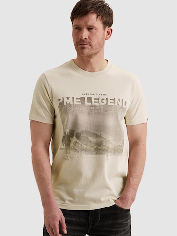 T-Shirt 'T-shirt in jersey with artwork on the chest' PME Legend en beige : devant