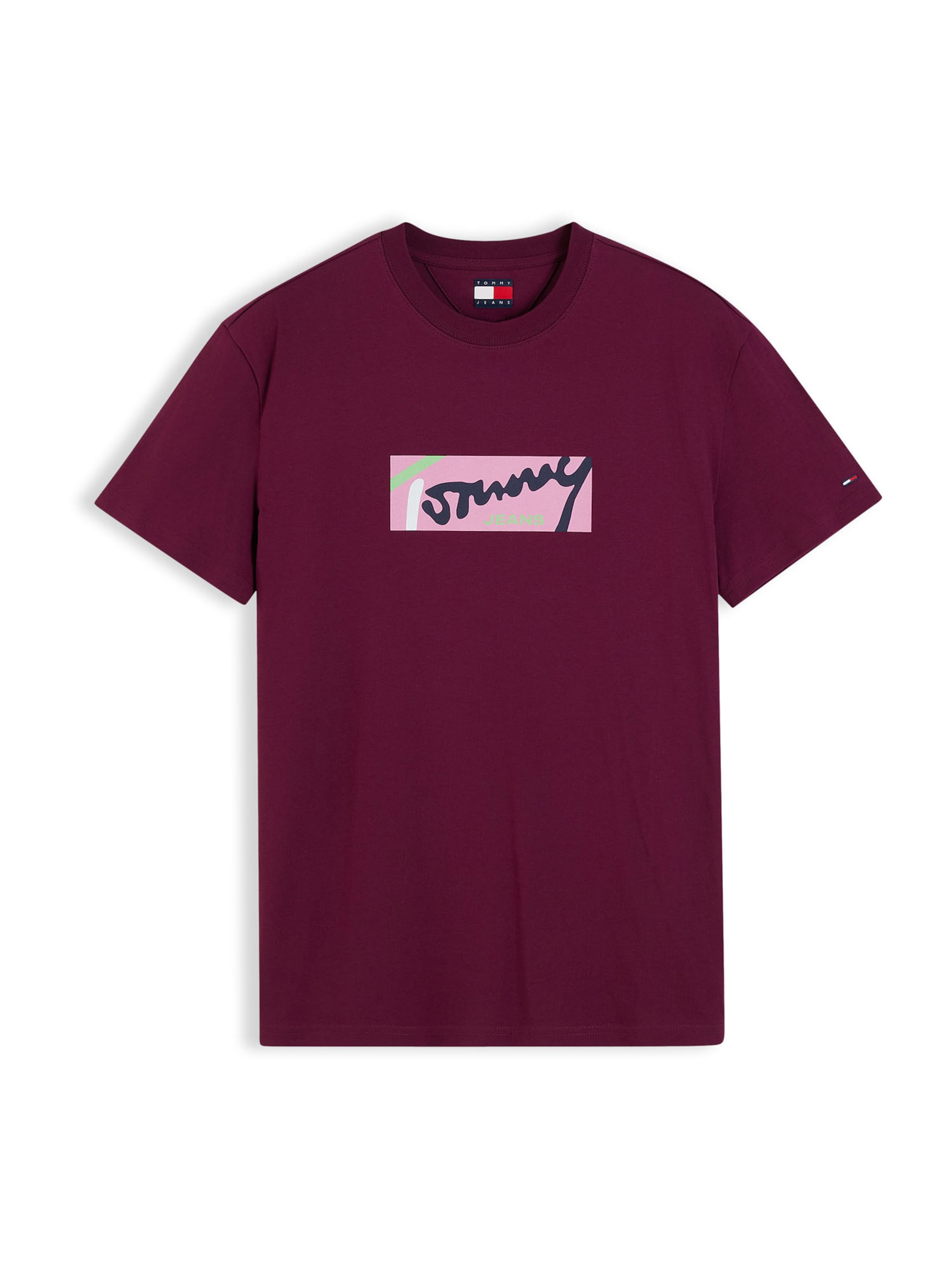 Tricou de la Tommy Jeans pe mov: față