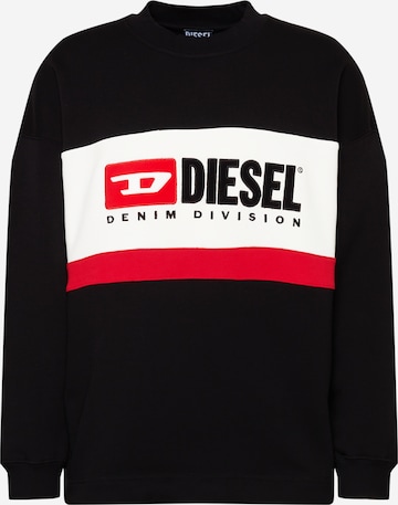 DIESEL Sweatshirt 'TREAPY' in Black: front