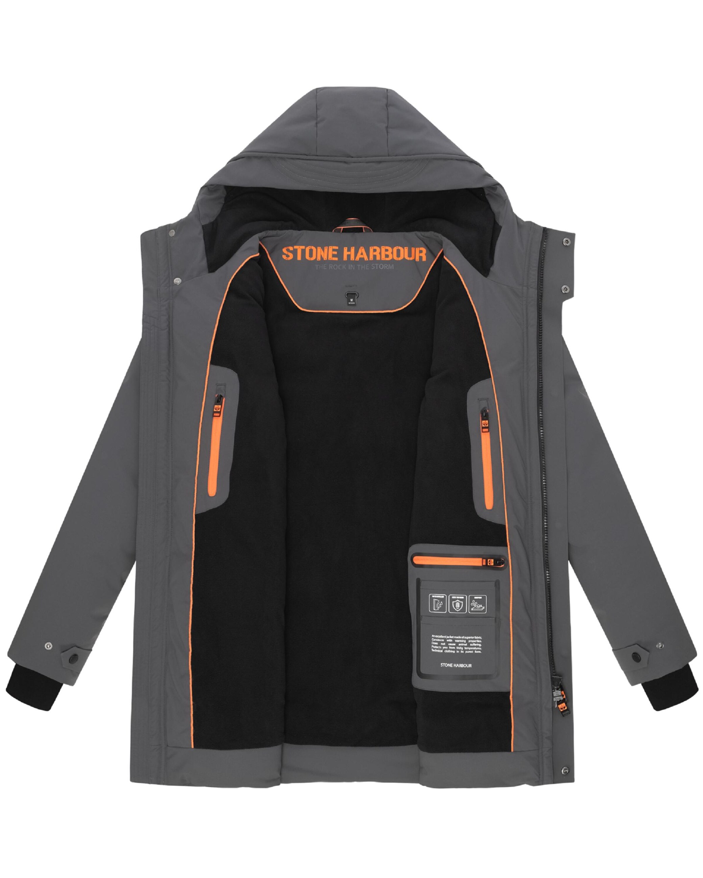 STONE HARBOUR Winterjas 'Kitraan XX' in Grijs