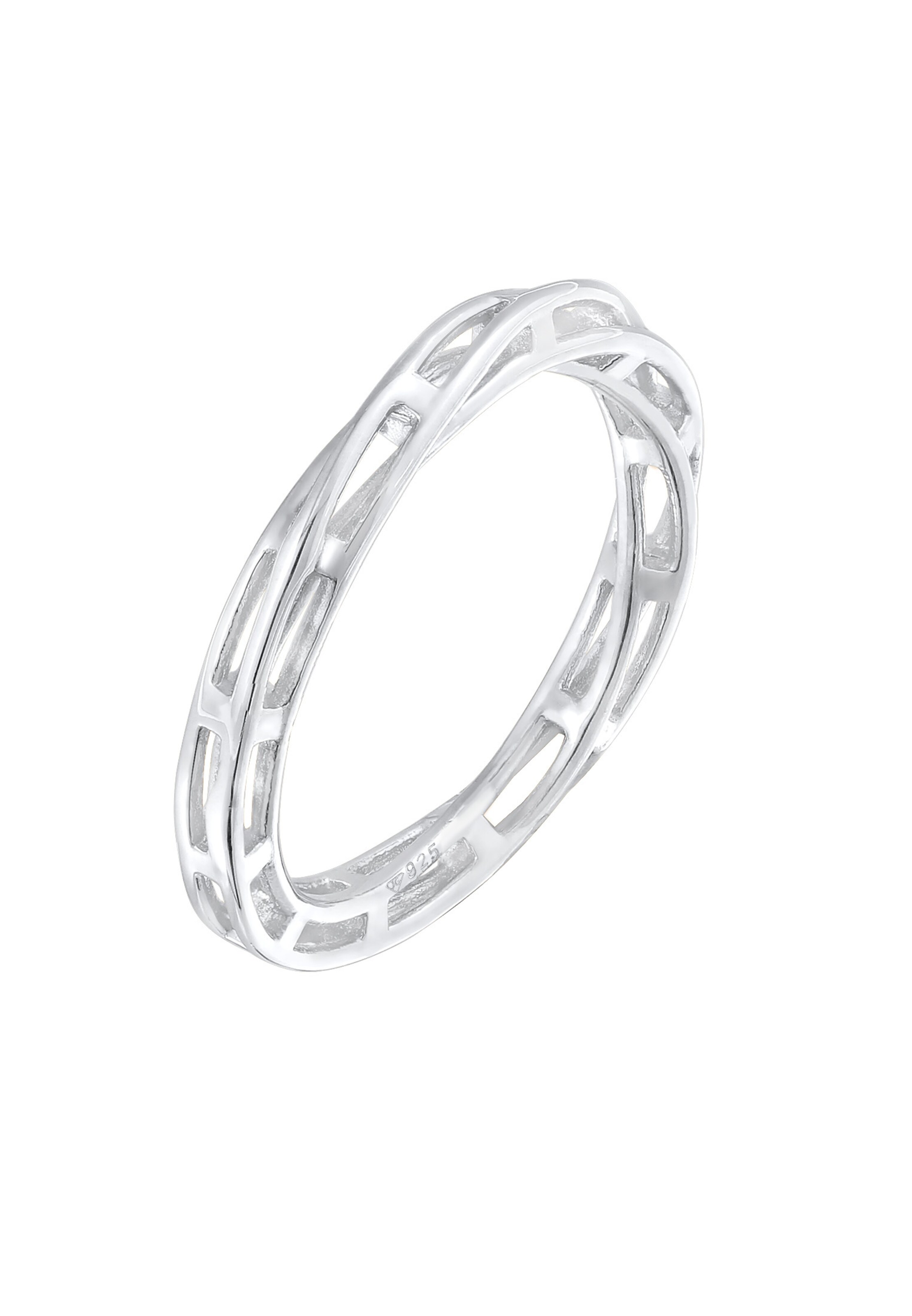 ELLI PREMIUM Ring in Silber: Vorderseite