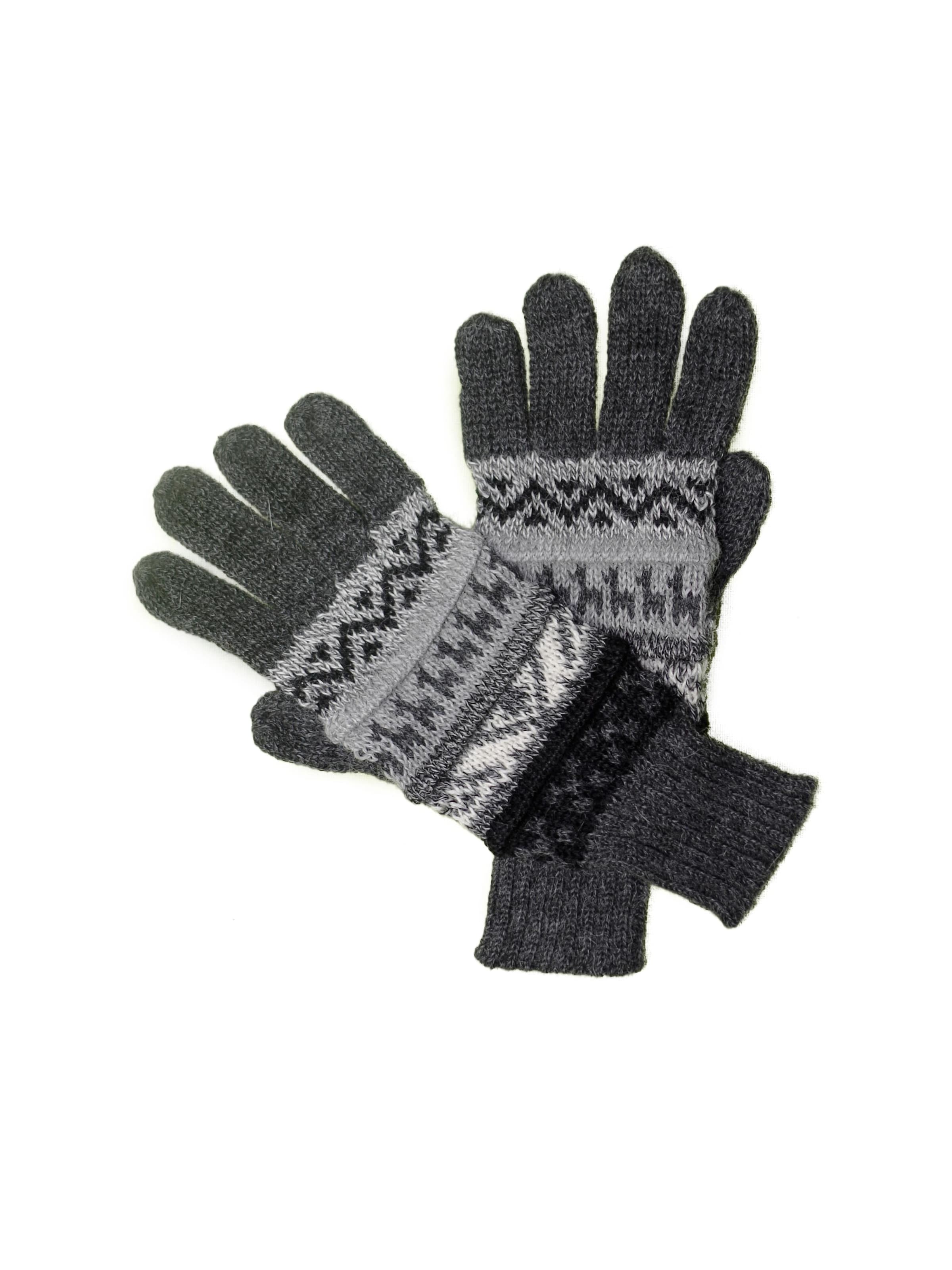 Posh Gear Vingerhandschoenen 'Guantilissi' in Grijs: voorkant