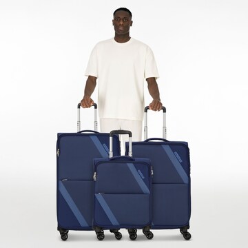 Set di valigie di American Tourister in blu