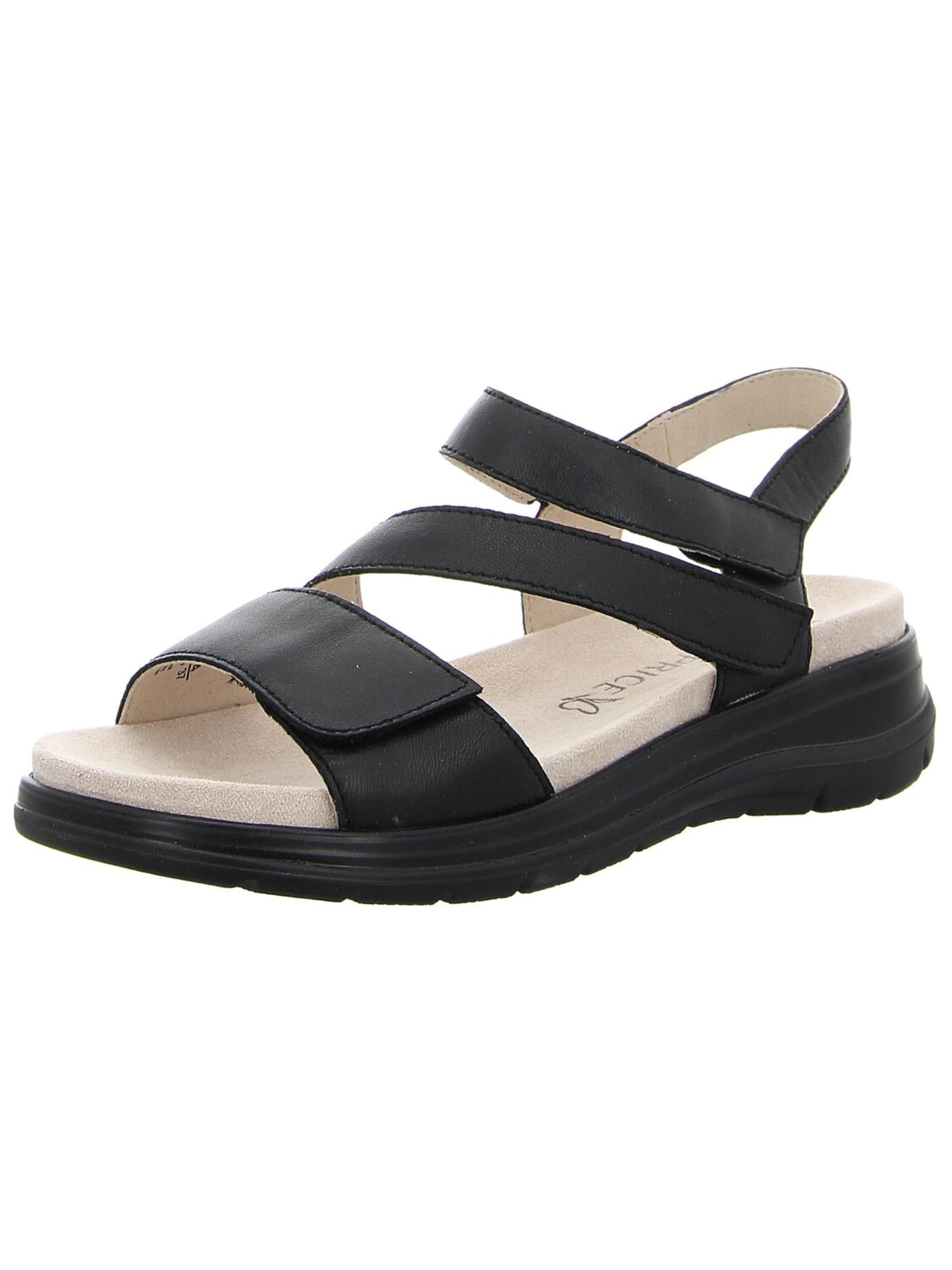 CAPRICE Strap Sandals in Black: front