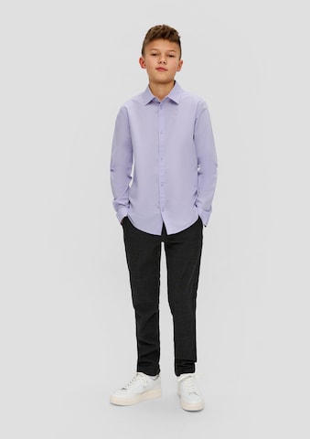 s.Oliver Slim fit Button up shirt in Purple