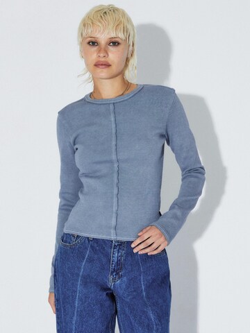 Dr. Denim Shirt 'Stella Rib' in Blauw