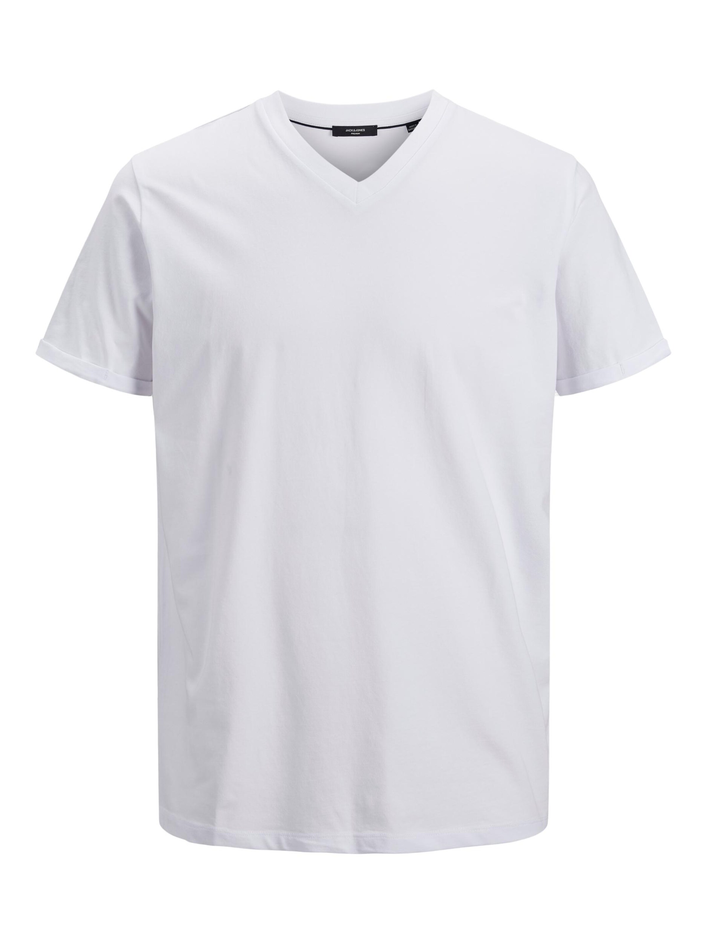 Männer Shirts JACK & JONES T-Shirt in Weiß - NS32879