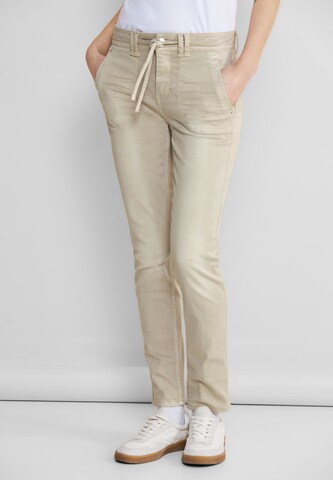 STREET ONE Slimfit Jeans in Beige