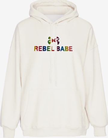 Sweat-shirt MYMO en blanc : devant