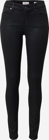 s.Oliver Skinny Jeans in Black: front