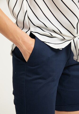 DreiMaster Maritim Slimfit Shorts in Blau