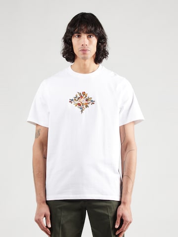 Les Deux - Camiseta 'Fiore' en blanco: frente