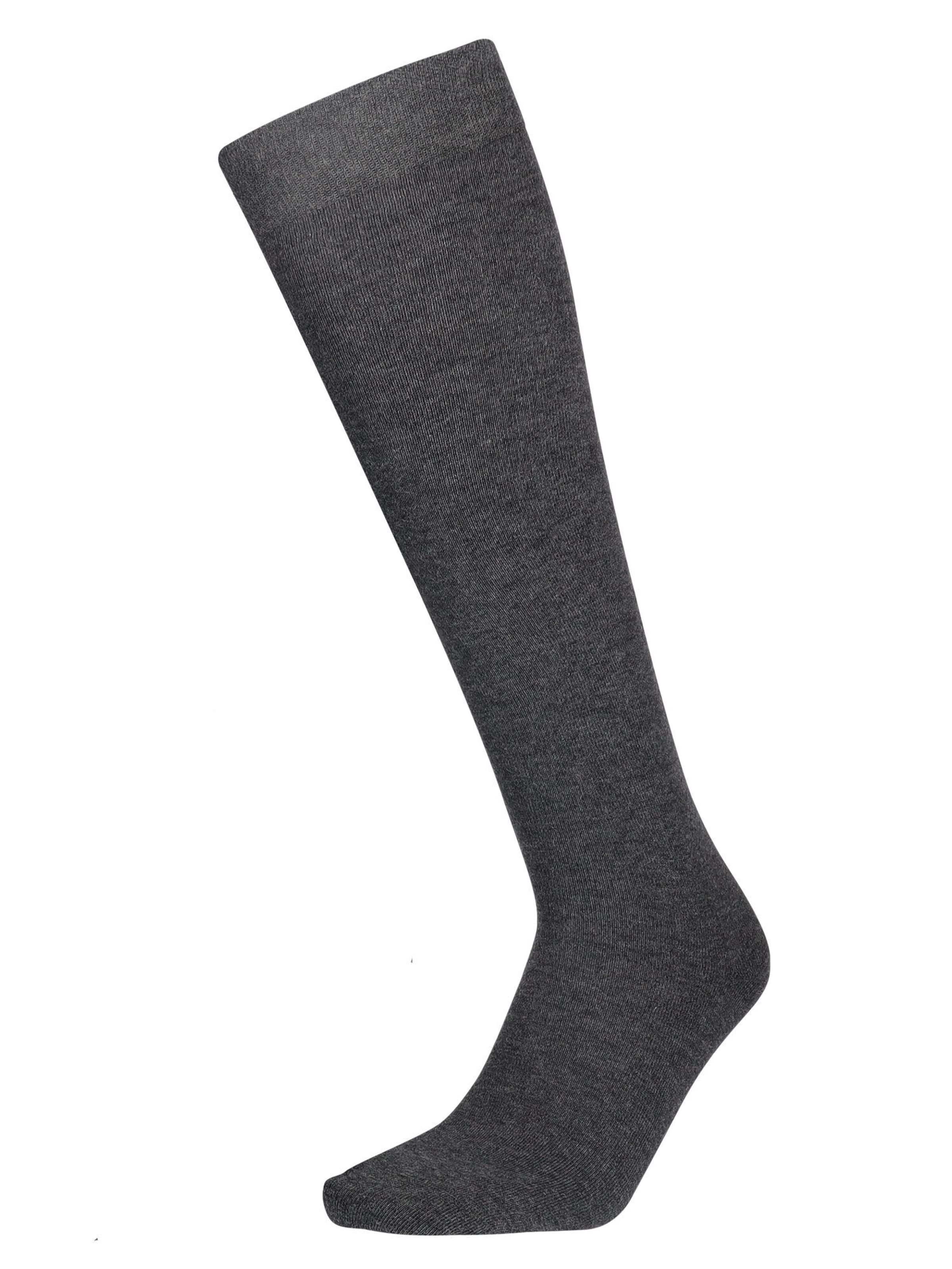 Chaussettes montantes Hudson en gris : devant