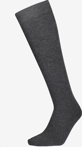 Chaussettes montantes Hudson en gris : devant