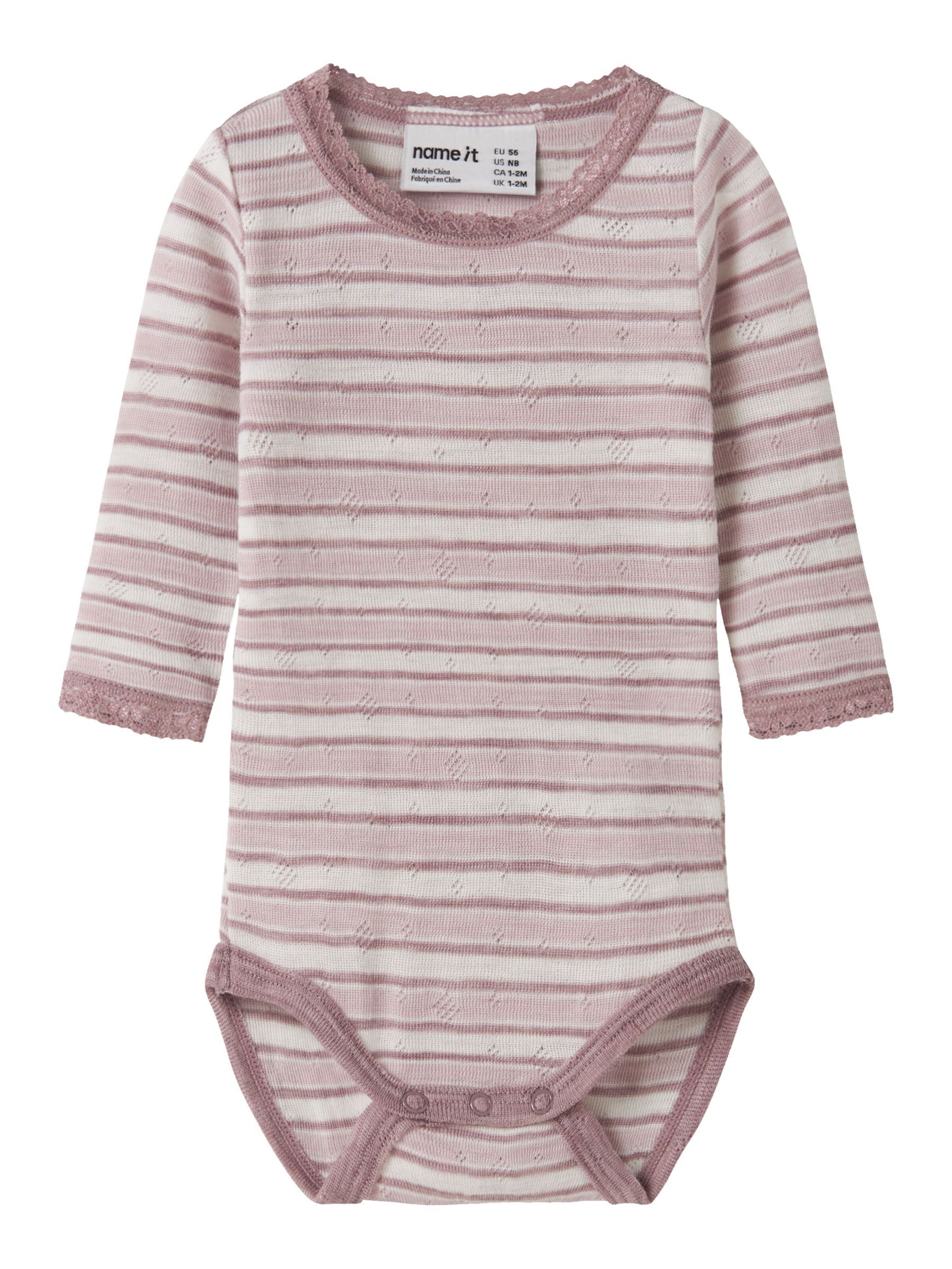 NAME IT - Pijama entero/body en rosa: frente