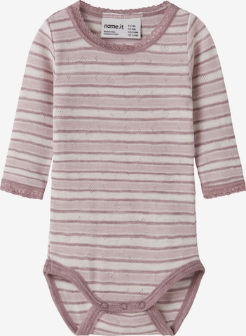 NAME IT - Pijama entero/body en rosa: frente