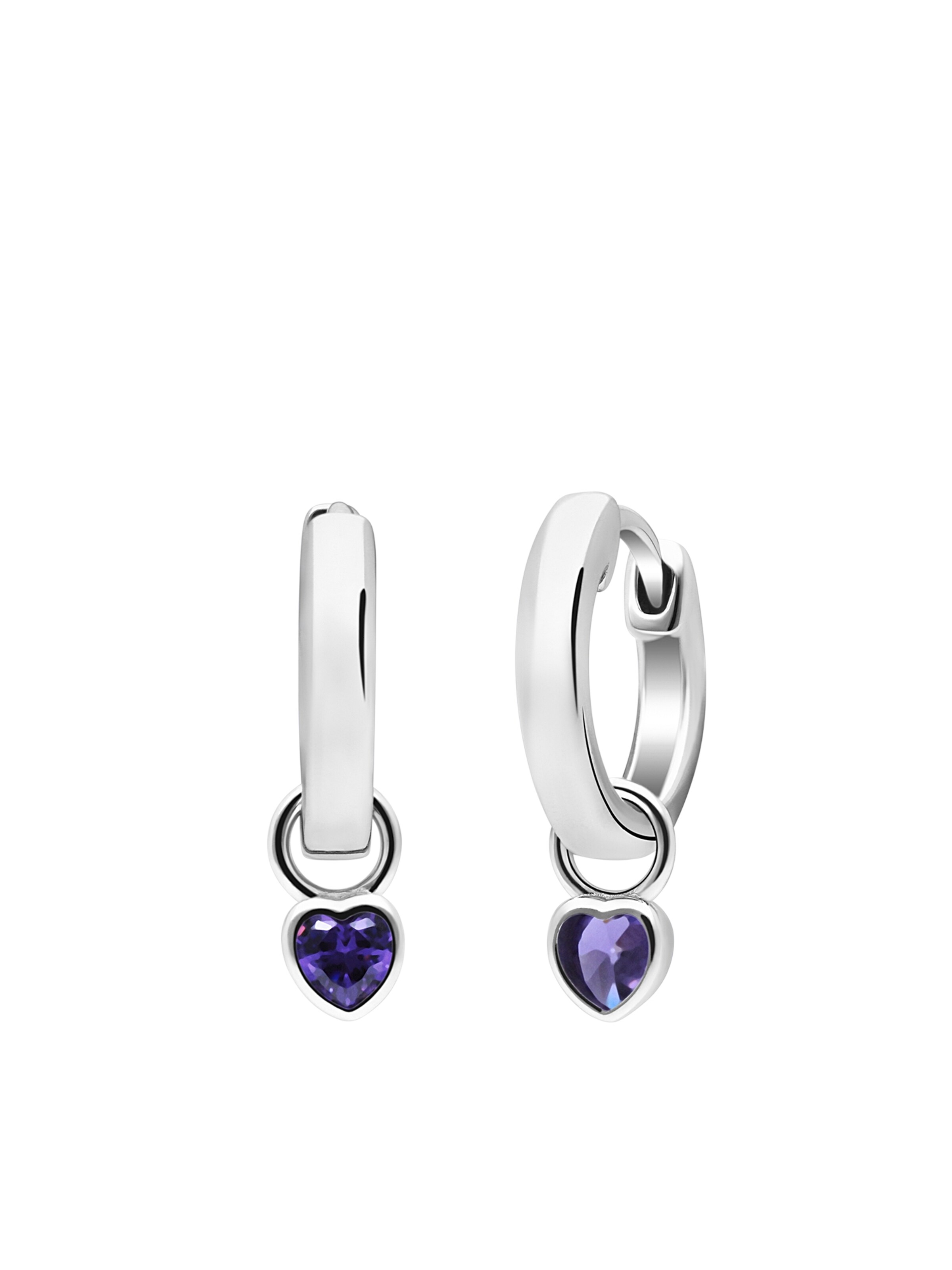 Lucardi Ohrringe in Silber: Vorderseite