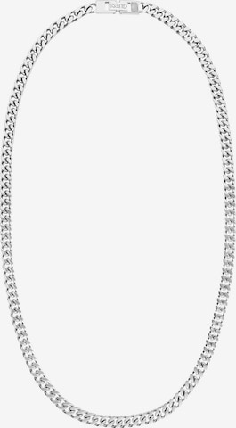 Chaîne GUESS en argent : devant