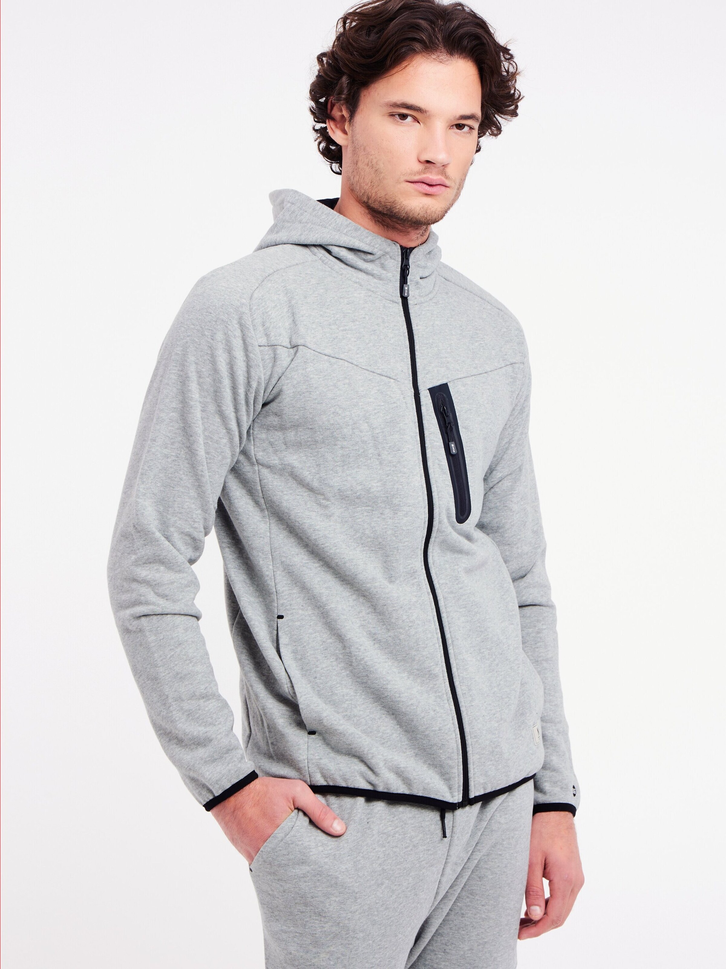 PROTEST Sports sweatshirt 'NXGARISTOTLE' in Grey: front