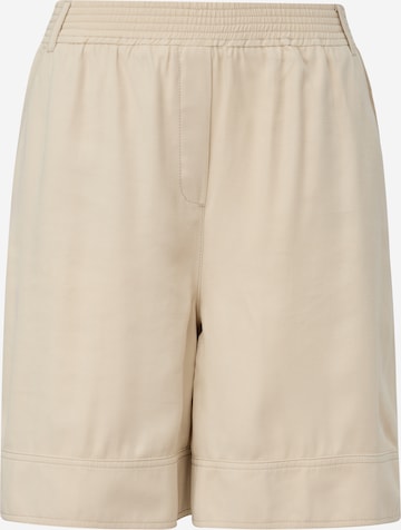 comma casual identity Loose fit Pants in Beige: front