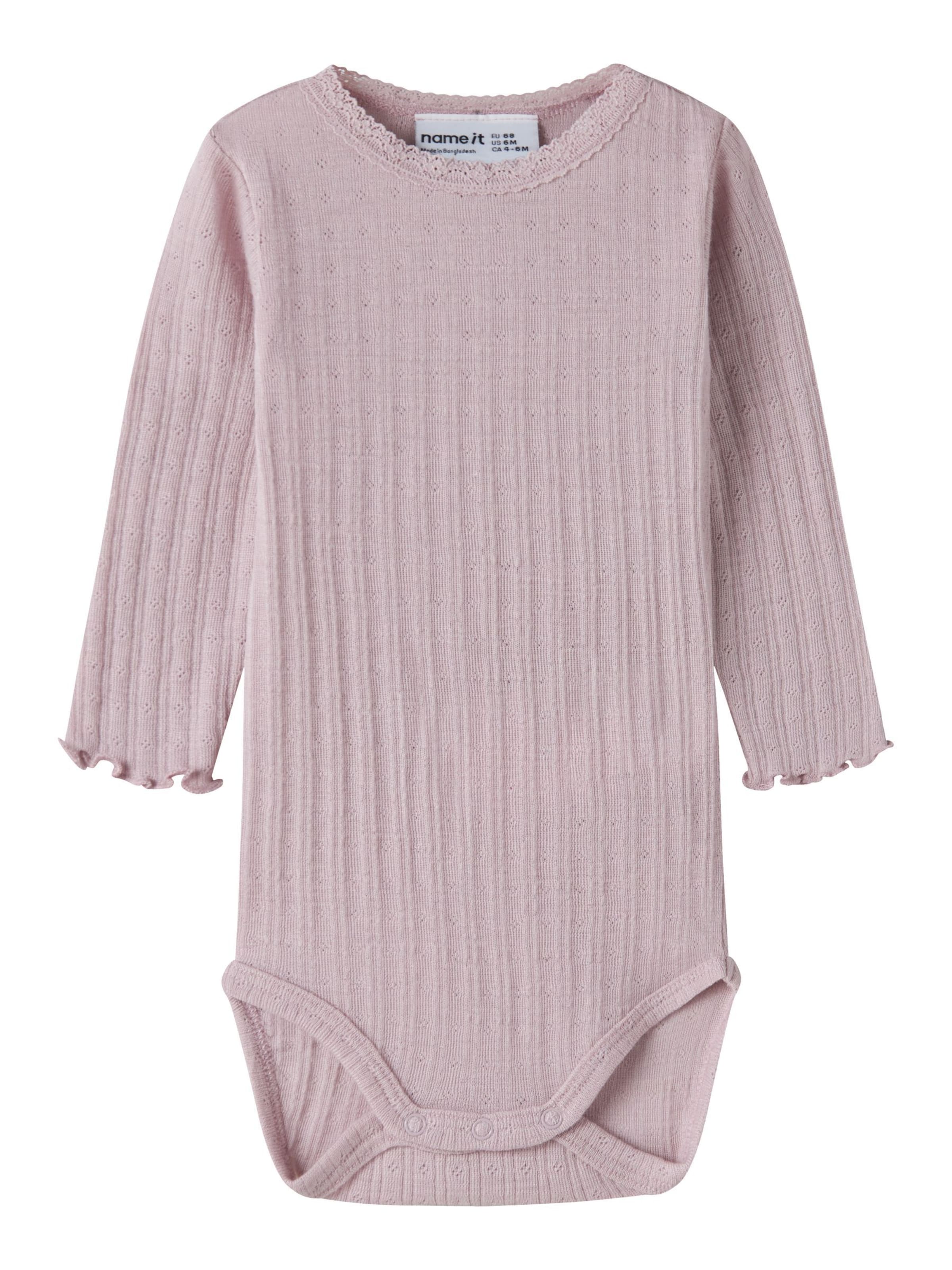 Tutina / body per bambino 'NBFWossa' di NAME IT in lilla: frontale