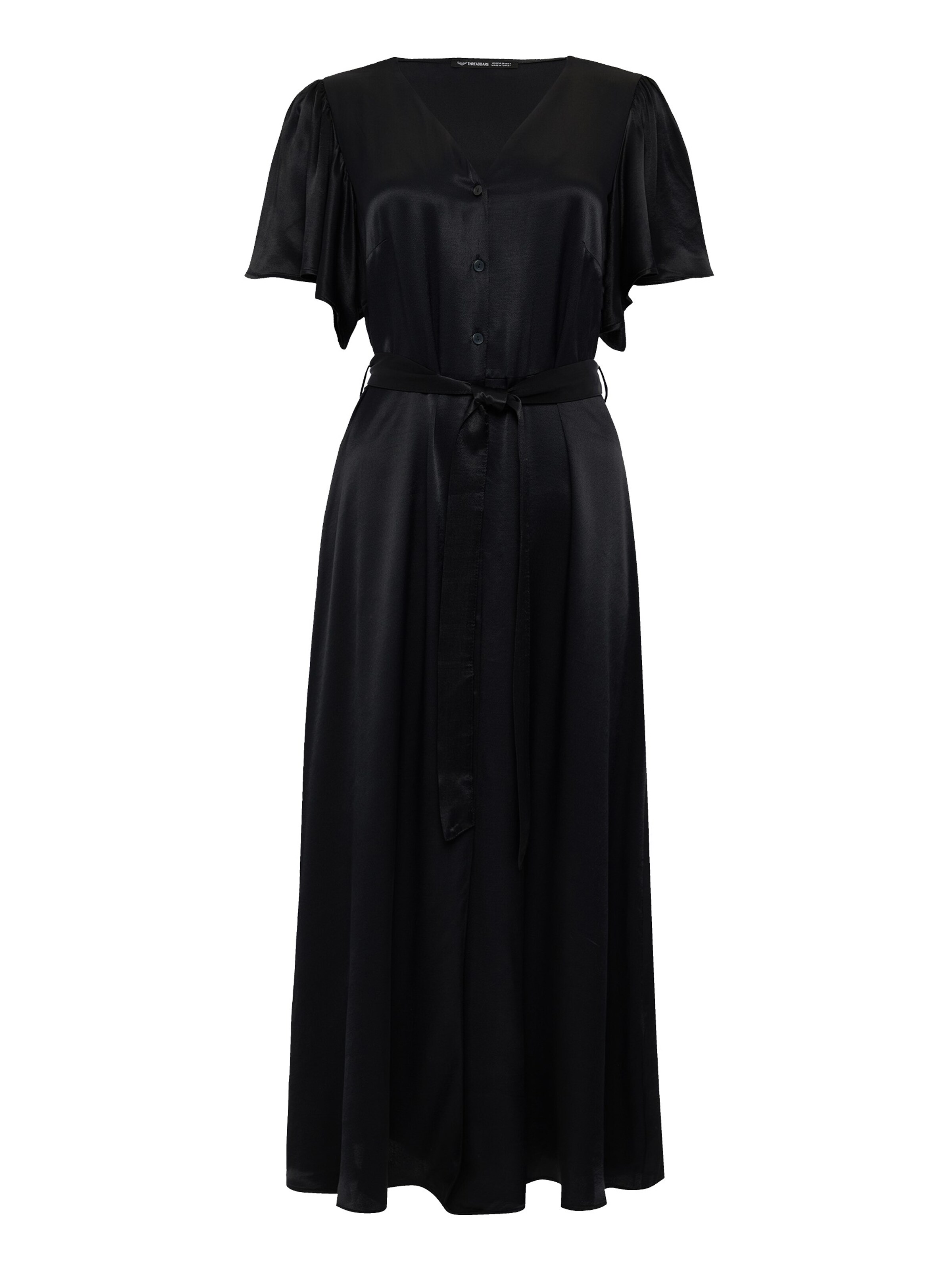 Threadbare Kleid 'Salad' in Schwarz: Vorderseite