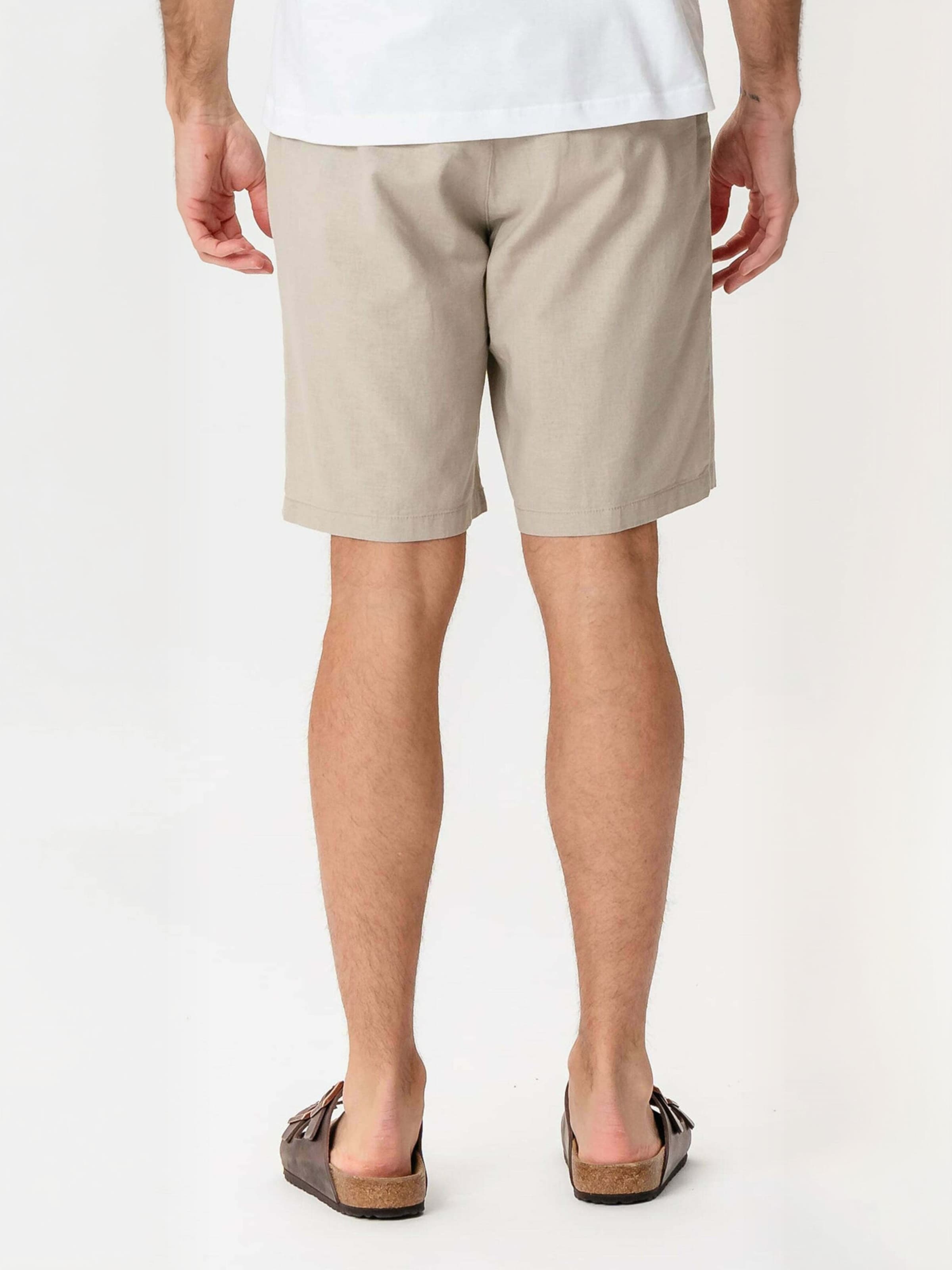 Regular Pantalon ' Linen Blend ' TEESHOPPEN en beige