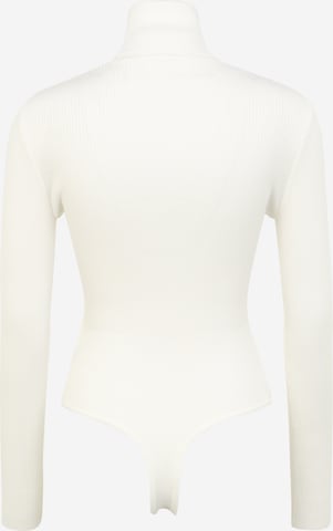 Missguided Shirt Bodysuit in White