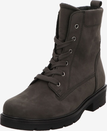 GABOR Schnürstiefelette in Grau: Vorderseite