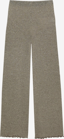 Pull&Bear Wide leg Pants in Beige: front