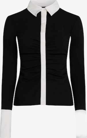 Karl LagerfeldBluza - crna boja: prednji dio