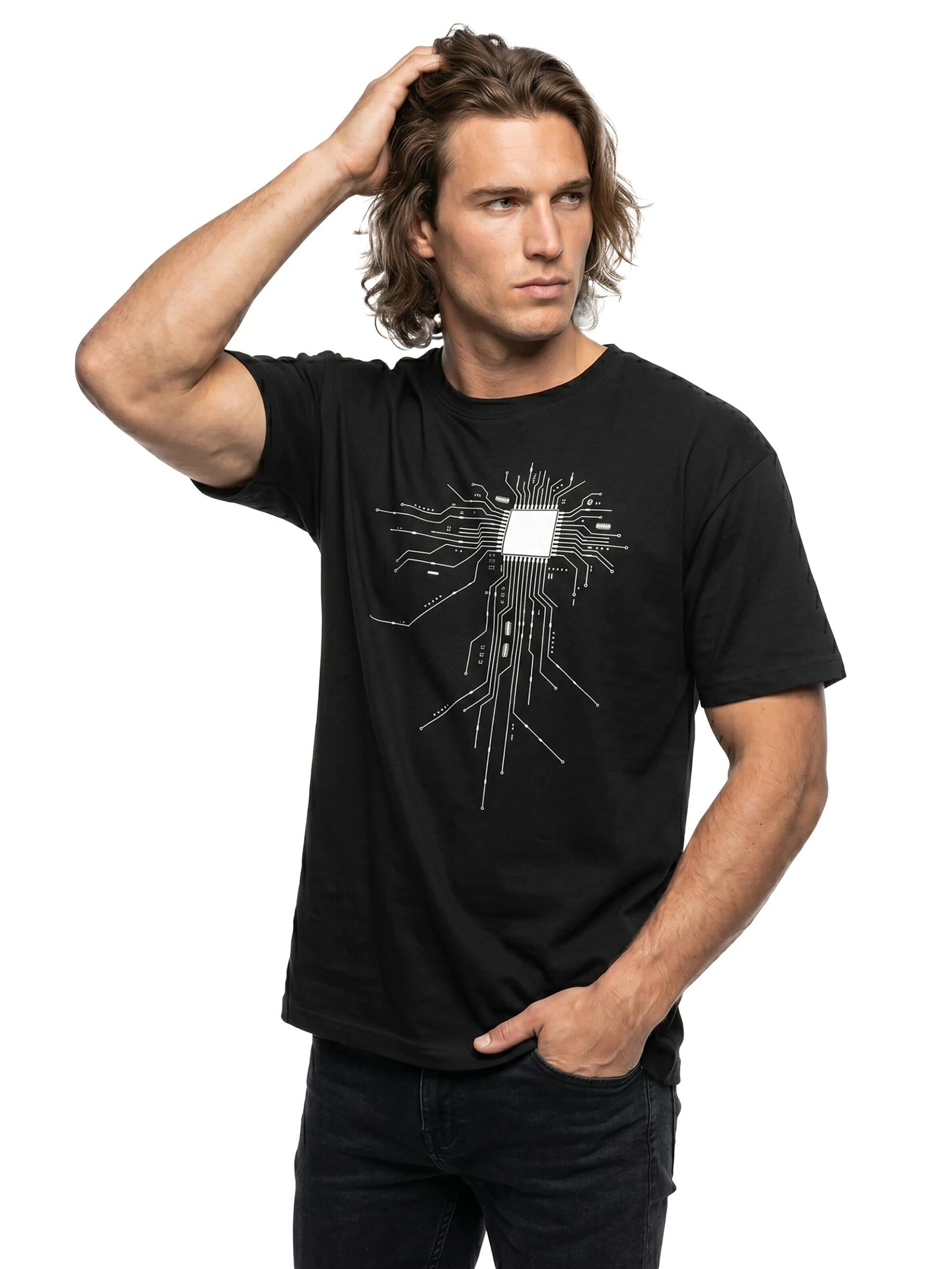 MAKAYA Shirt 'CPU' in Black
