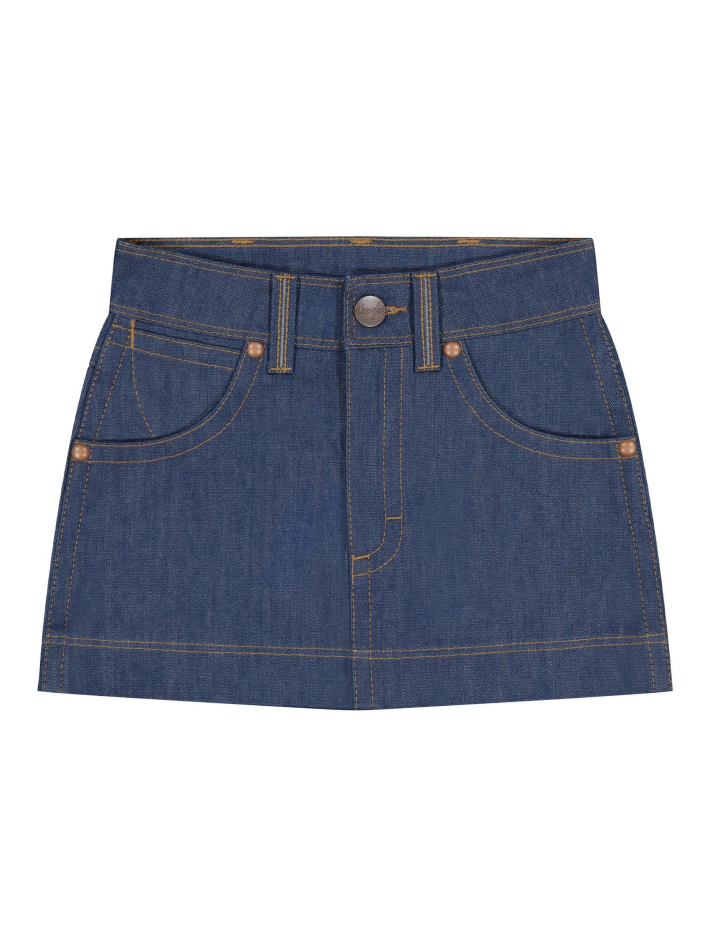WRANGLER Rok 'Super Wrangler' in Blauw: voorkant