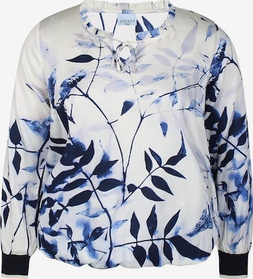 Zhenzi Blouse 'Angel 1331' in Blauw: voorkant