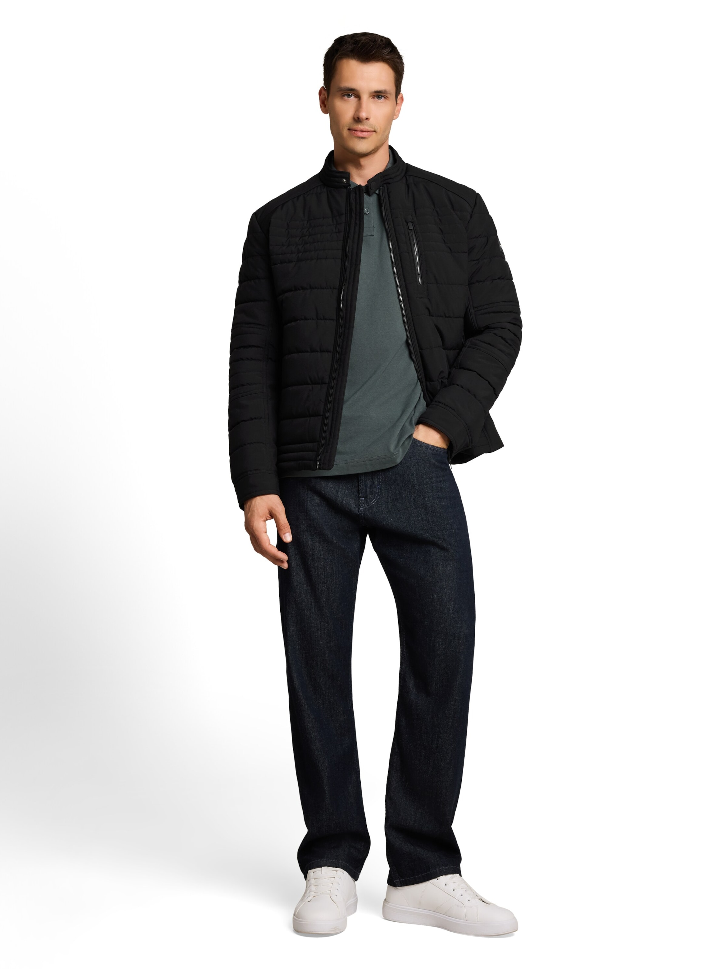 TOM TAILOR Jacke in Schwarz: Vorderseite