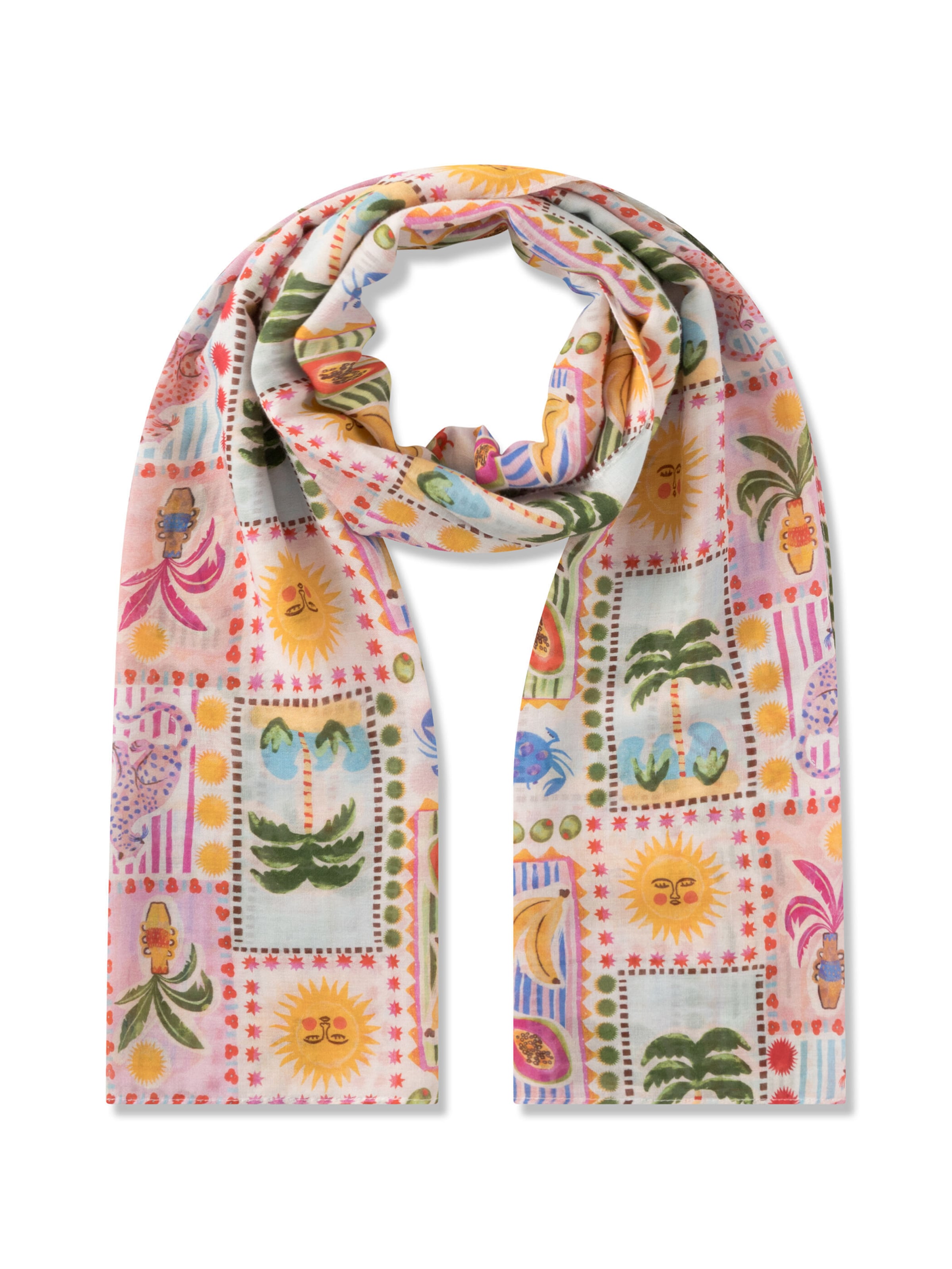 CODELLO Scarf in Pink: front