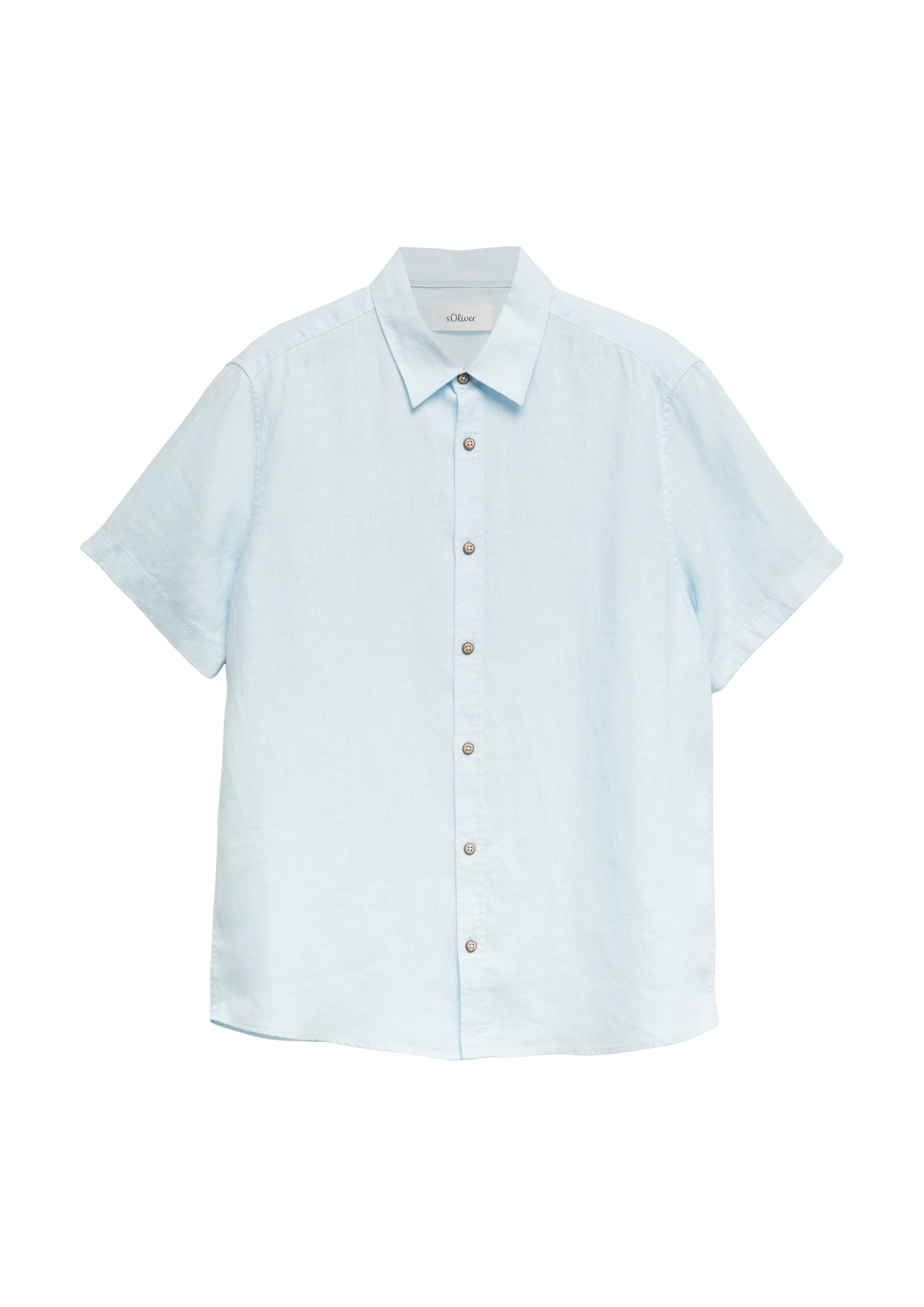 s.Oliver Button Up Shirt in Blue: front