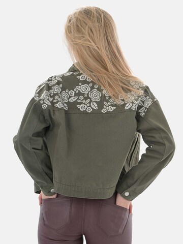 LEAFLETIC Winter jacket 'Leafletic Women’s Denim Jacket' in Green