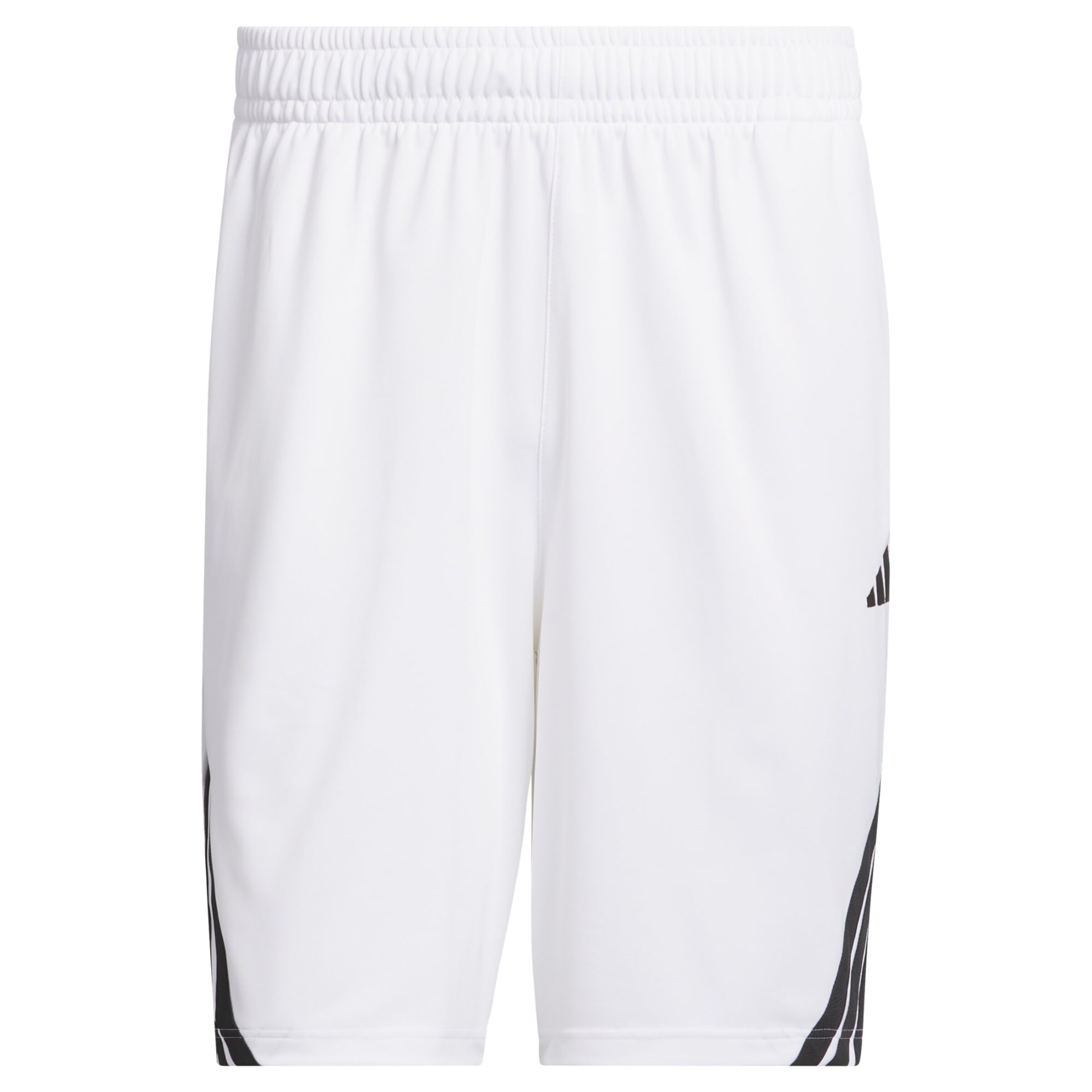 ADIDAS PERFORMANCE Loose fit Sports trousers 'Legends 3-Stripes Basketball' in White: front