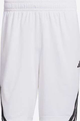 Pantalon de sport 'Legends 3-Stripes Basketball' ADIDAS PERFORMANCE en blanc : devant