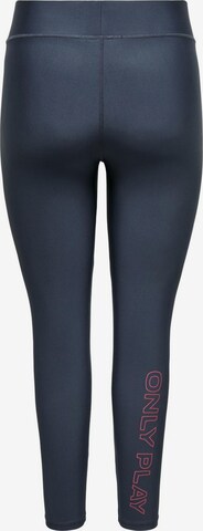 ONLY Curve Skinny Sporthose in Blau