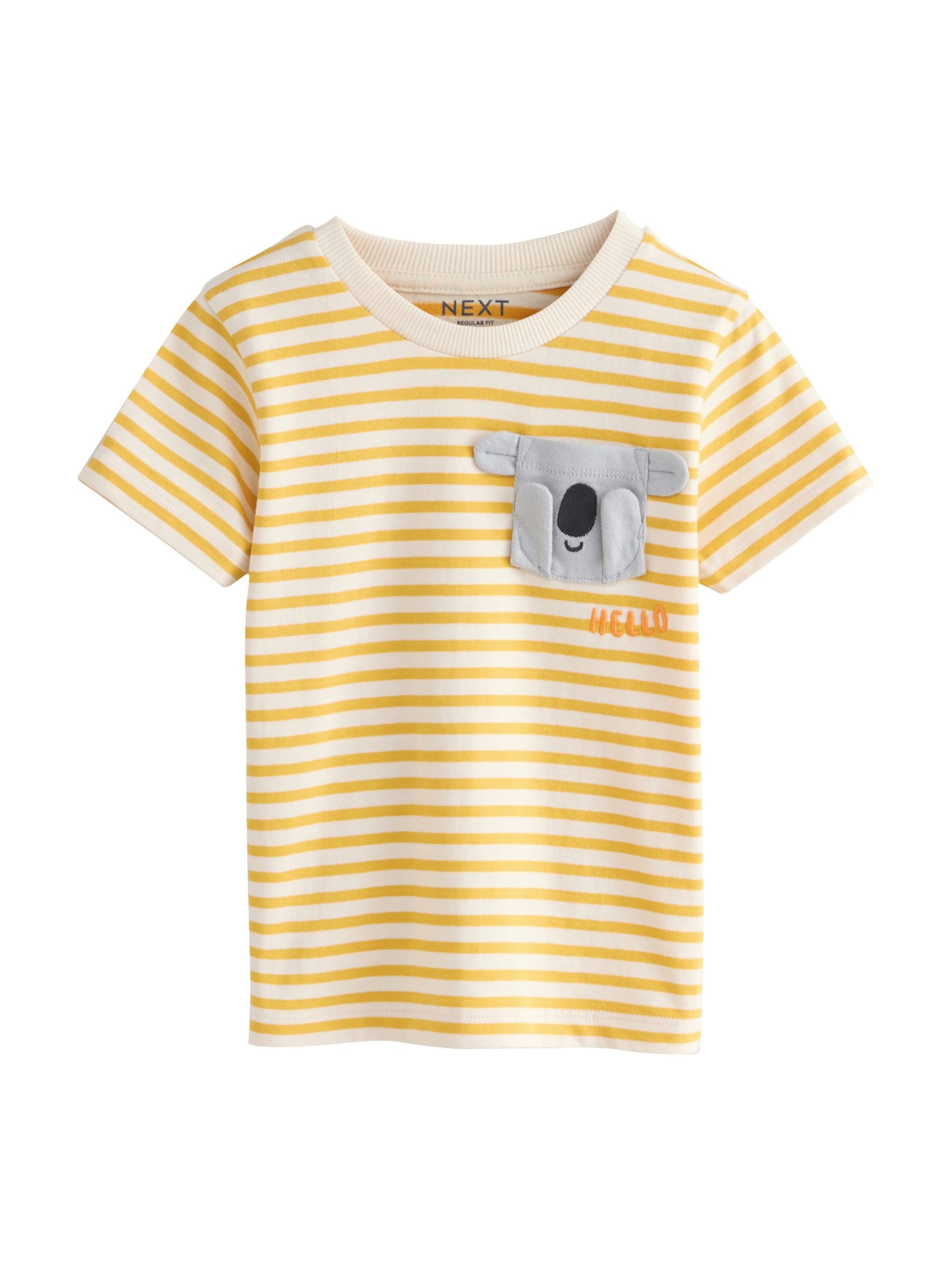 T-Shirt Next en jaune : devant